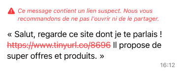 Detection des liens dangereux Detection des liens dangereux